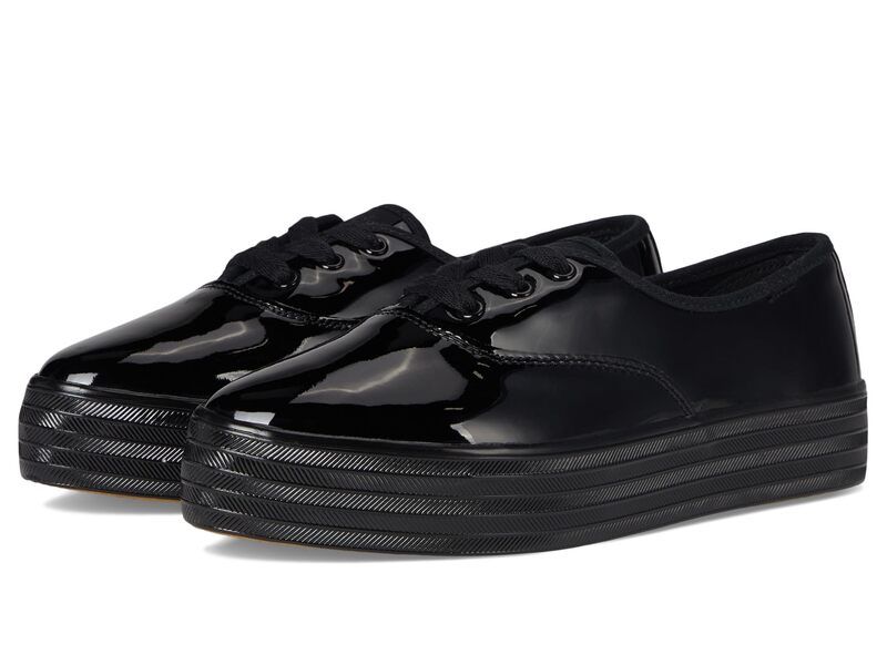 ケッズ レディース シューズ スニーカー レース Keds Point Lace Up BlackBlack Pat ブラック