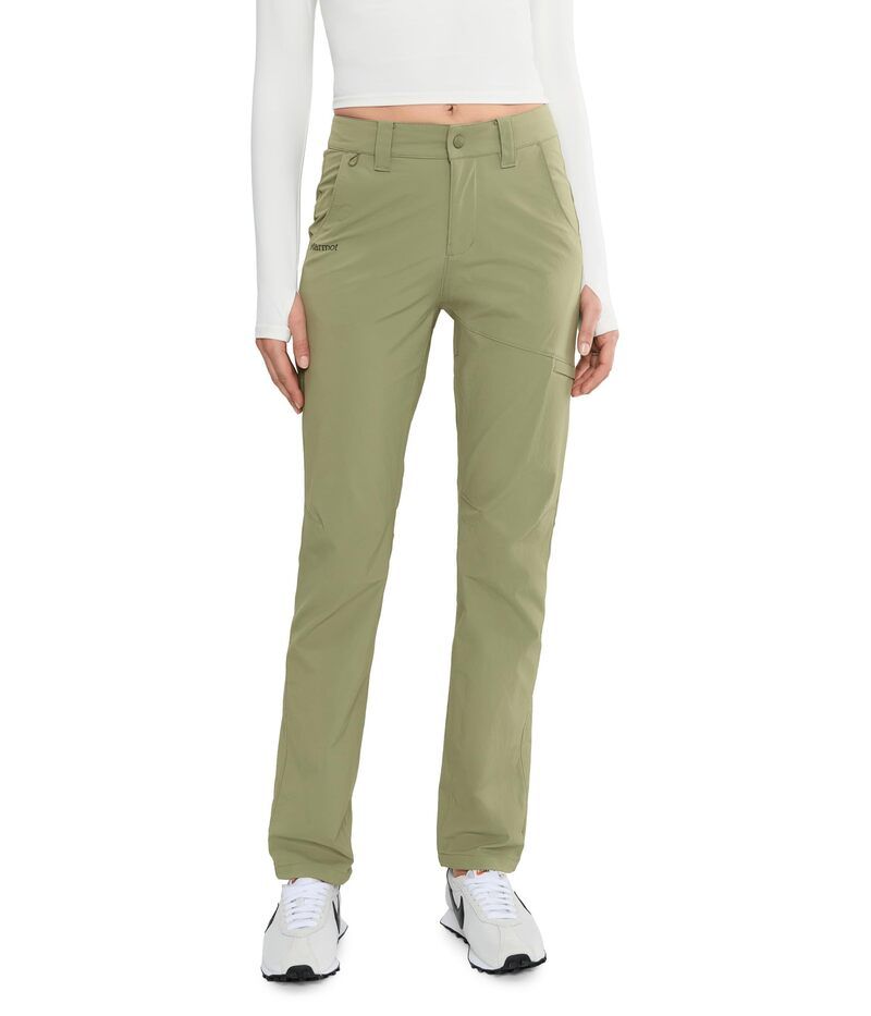 マーモット レディース ボトムス カジュアルパンツ Marmotrailway Pants Long Olive Grove オリーブ