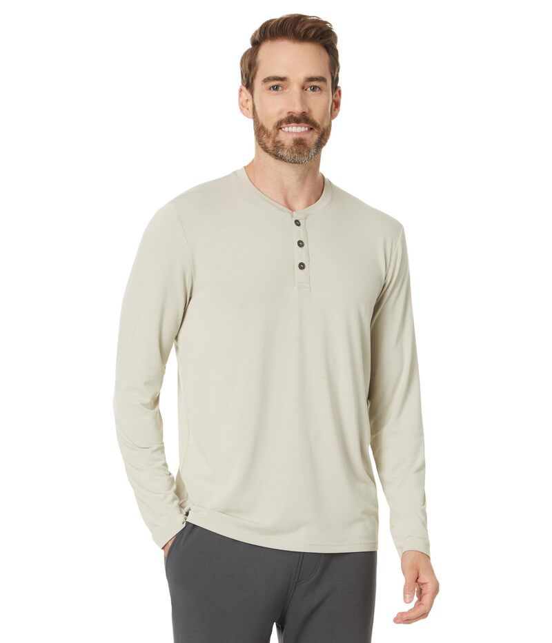 フリー フライ メンズ トップス シャツ Free Fly Bamboo Flex Long Sleeve Henley Sandstone