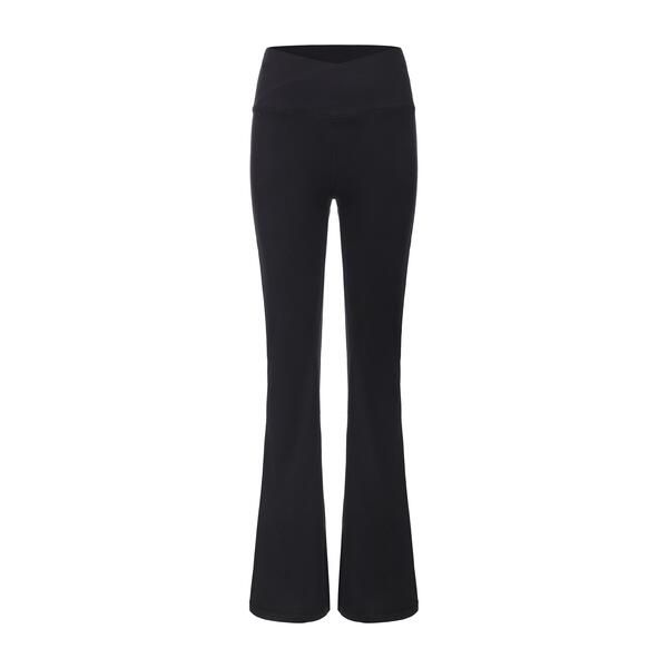 エルエーギア レディース ボトムス カジュアルパンツ レギンス LA Gear LA Gear CrossoverWaist Flared Leggings Womens Black ブラック