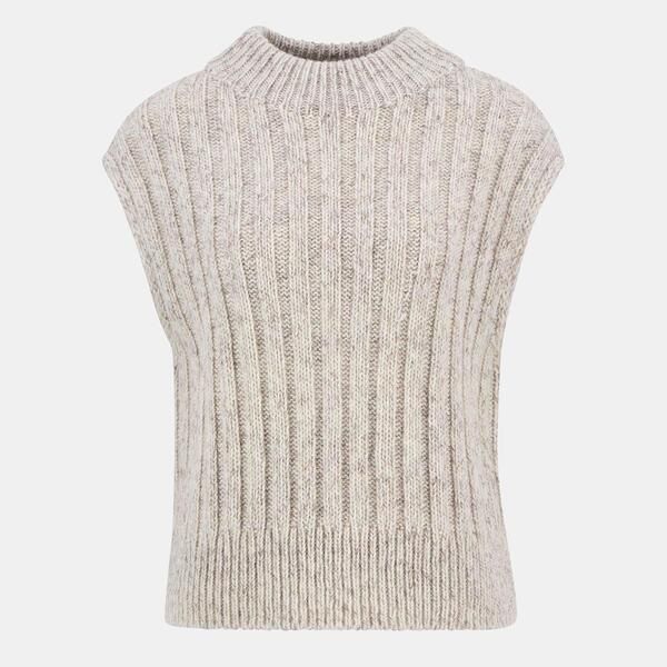 バブアー レディース アウター カーディガン ベスト セーター Barbour Anastasia Sweater Vest Oat