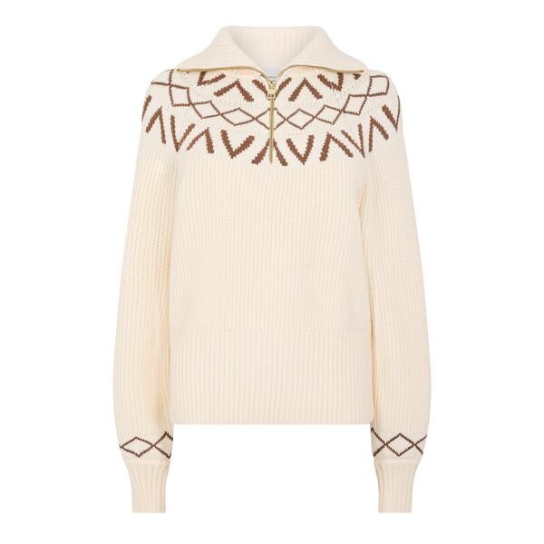 バーレイ レディース アウター カーディガン リブ セーター ニット Varley Women sigrid RibbedKnit HalfZip Sweater whitecap grey グレー