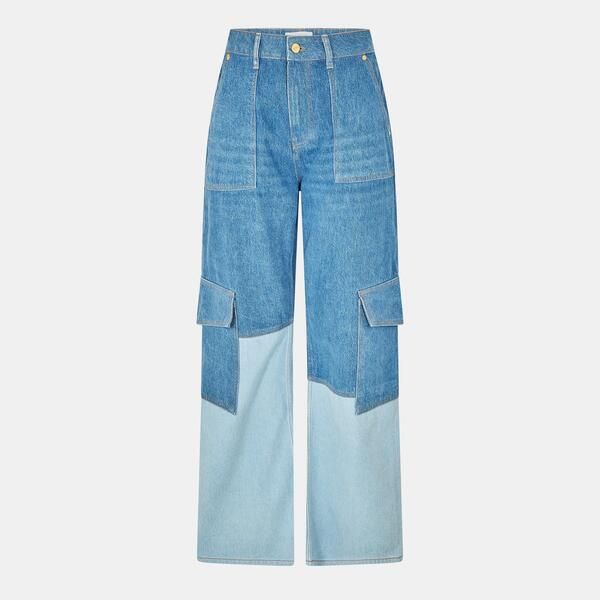 ガニー レディース ボトムス デニムパンツ ワイドレッグ ジーンズ Ganni Womens Wide Leg Jeans MidBlue Vintage
