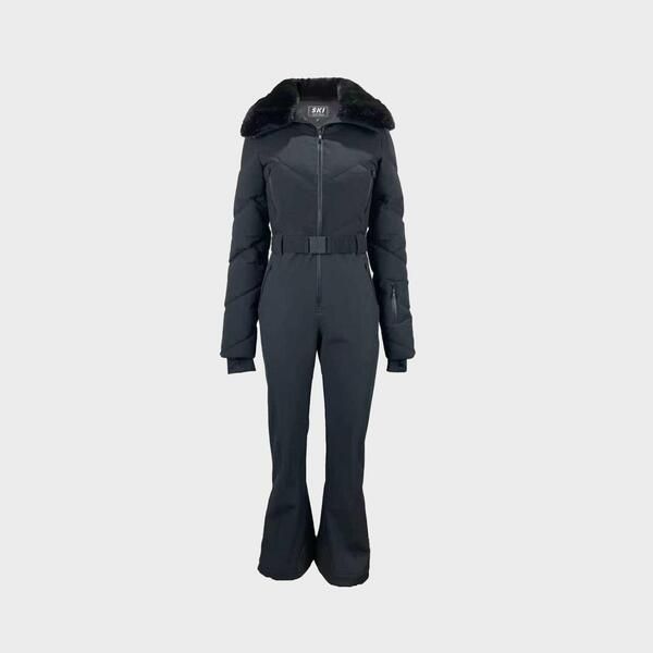 ジャック ウィルス レディース アウター ジャケット・ブルゾン Jack Wills Womens Puffa Waterproof Windproof Hooded Ski Suit Black ブ