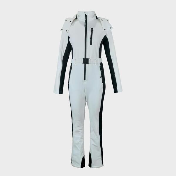 ジャック ウィルス レディース アウター ジャケット・ブルゾン Jack Wills Womens JW Stripe Waterproof Windproof Ski Suit CreamBlack