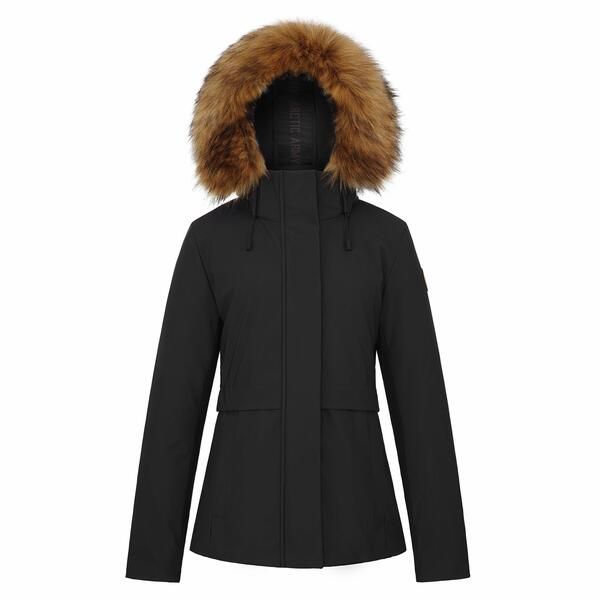 アークティックアーミー レディース アウター ジャケット・ブルゾン パーカー Arctic Army Womens Hooded Long Sleeve Weatheresistant Parka B