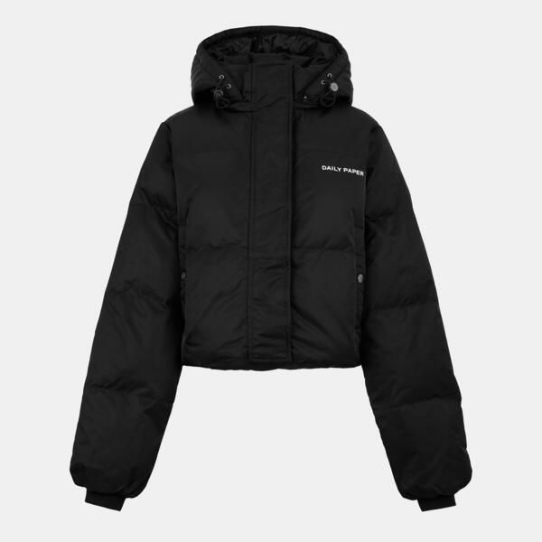 デイリーペーパー レディース アウター ジャケット・ブルゾン キルティング クロップド Daily Paper Womenshort Cropped Quilted Puffer Jacket Bla
