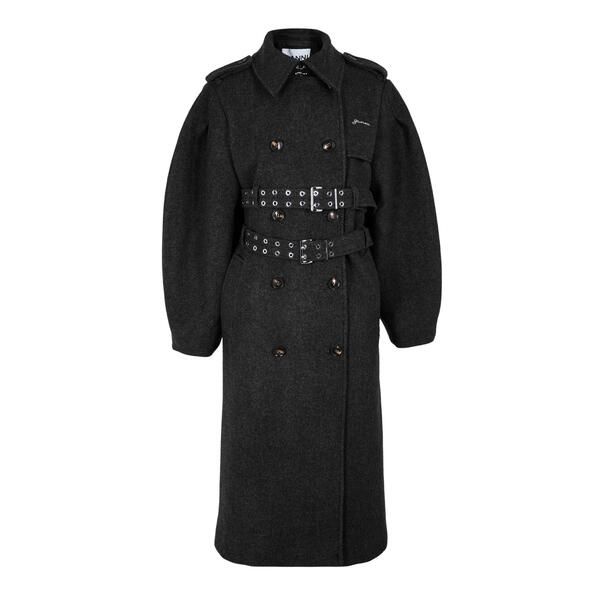 ガニー レディース アウター ジャケット・ブルゾン コート Ganni Womens Pea Coat Phantom