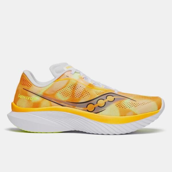 サッカニー メンズ シューズ スニーカー Saucony Kinvara 15 Running Shoe White Yellow ホワイト