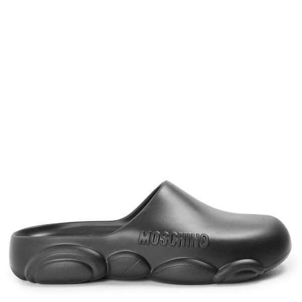 モスキーノ メンズ シューズ サンダル Moschino Menslider Slippers Black ブラック