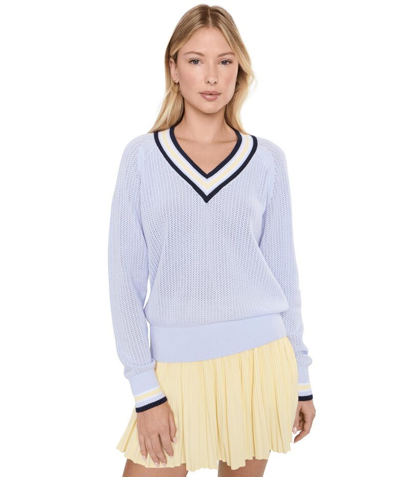 バーレイ レディース アウター ニット・セーター Vネック Varley Maurice VNeck Sweater Xenon Blue ブルー