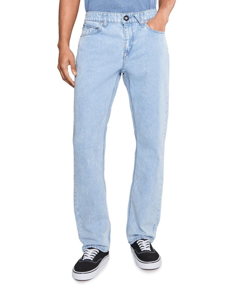 ボルコム メンズ ボトムス デニムパンツ Volcom Solver Denim Pale Aqua アクア