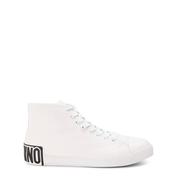 モスキーノ メンズ シューズ スニーカー Moschino Mens Courtrainers White ホワイト