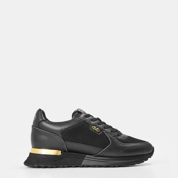 マレット メンズ シューズ スニーカー Mallet Mens Boundary LowTop Trainers BlackGold ブラック