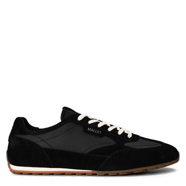 マレット メンズ シューズ スニーカー Mallet Mens LowTop Trainers Black Gum ブラック