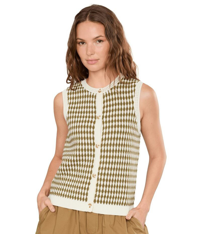 バーレイ レディース アウター ニット・セーター Varley Aura Knitop EgretGolden Ol