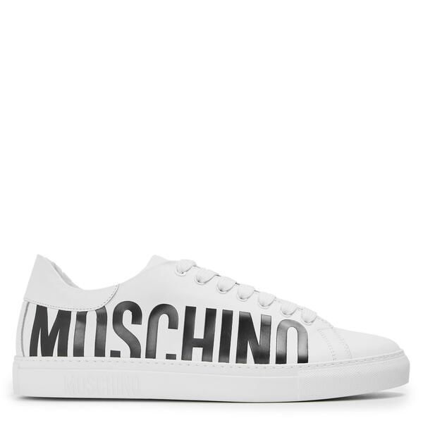 モスキーノ メンズ シューズ スニーカー Moschino Mens LowTop Trainers White ホワイト