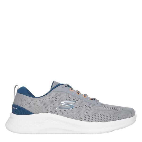 スケッチャーズ メンズ シューズ スニーカー メッシュ レース Skechers Engineered Mesh Lace Up LowTop Trainers Mens GreyBlue グレー