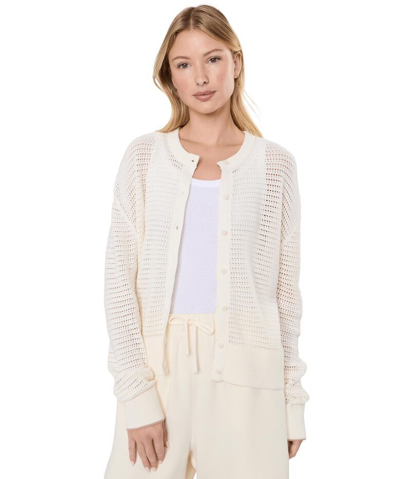 バーレイ レディース アウター ニット・セーター カーディガン Varley Pembroke Knit Cardigan Egret