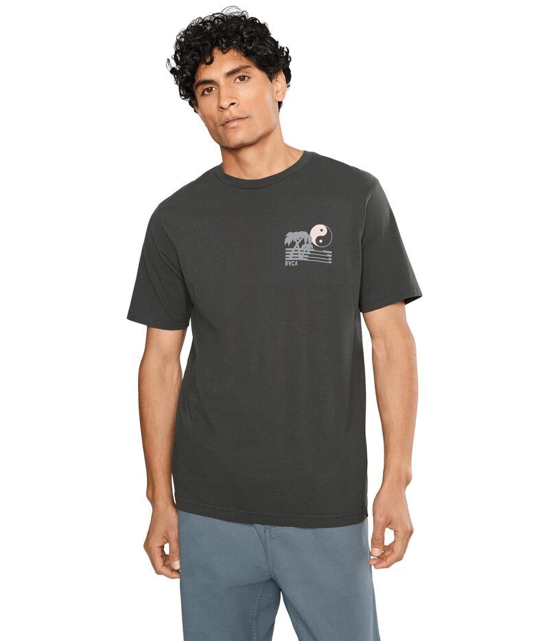ルーカ メンズ トップス シャツ Rvca Balance Horizon Short Sleeve Pirate Black ブラック 10,245円