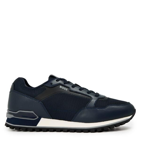 ボス メンズ シューズ スニーカー Boss ParkourL Runn Methn 10277965 LowTop Trainers Mens Dark Blue ブルー