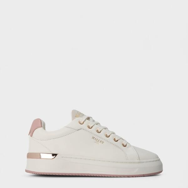 マレット レディース シューズ スニーカー Mallet Grftr Low Trainers WhitePink ホワイト