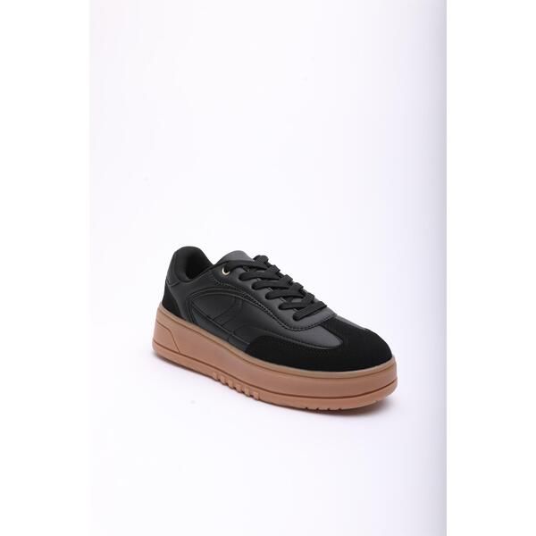 ホエアズザットフロム レディース シューズ スニーカー プリント レース ヒール Wheres That From Lowedge Lace up trainer with leopard print