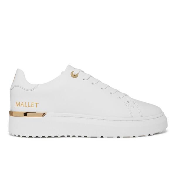 マレット レディース シューズ スニーカー Mallet Womens GRFTR Lite LowTop Trainers White Gold ホワイト