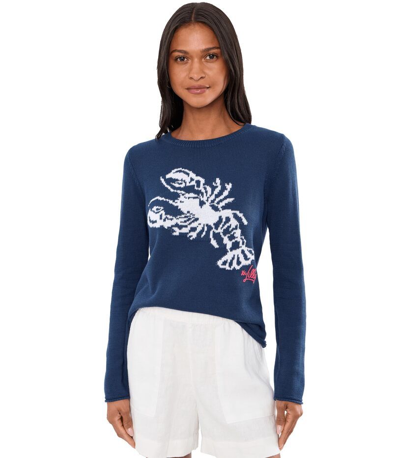 リリーピュリッツァー レディース アウター ニット・セーター Lilly Pulitzer Kellyn Sweater Low Tide Navy N ネイビー