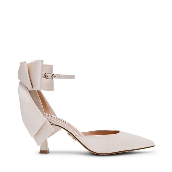 スティーブ マデン レディース シューズ パンプス Steve Madden Womenstiletto Court Shoes Ivory Satin アイボリー