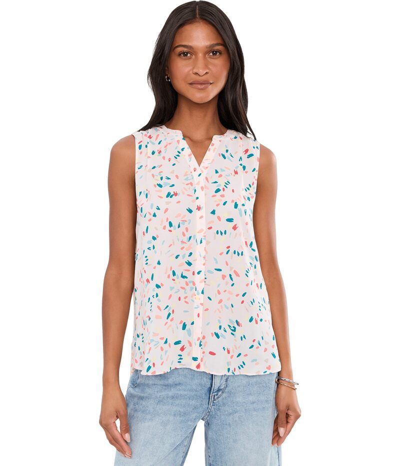 エヌワイディージェイ レディース トップス シャツ ノースリーブラウス Nydj Sleeveless Pintuck Blouse Jubilee