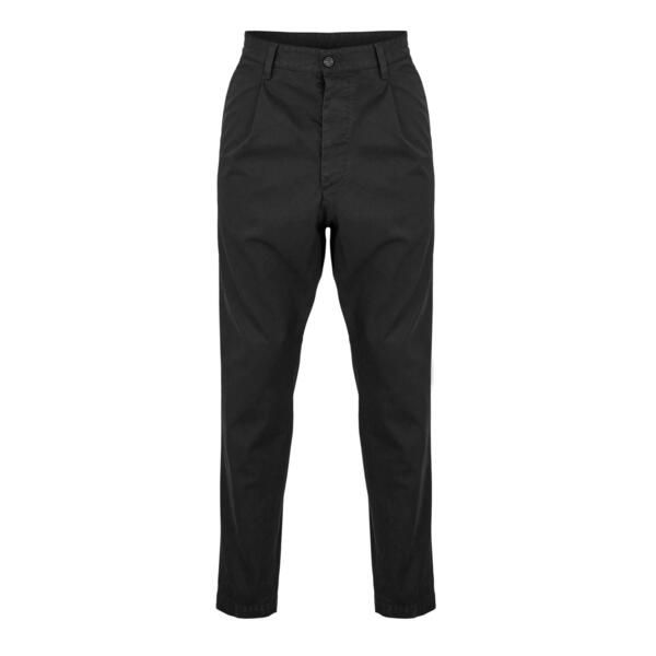 ディースクエアード メンズ ボトムス カジュアルパンツ ストレート コットン DSquared2 Mens One Pleat Cotton Straight Leg Trousers Black ブ