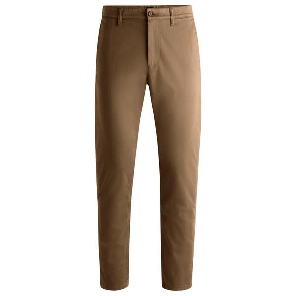 ボス メンズ ボトムス カジュアルパンツ テーパードフィット Boss Mens Tapered Fit Chinos Open Green グリーン