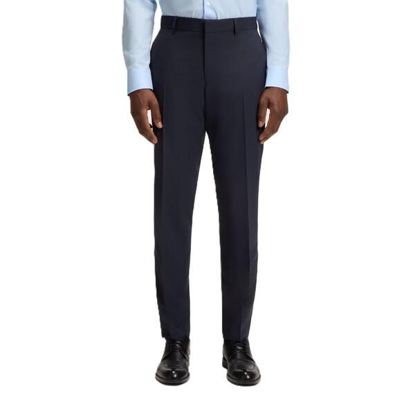 ボス メンズ ボトムス カジュアルパンツ ストレート Boss Mens Genius Mm Short Straight Leg Trousers Open Blue ブルー