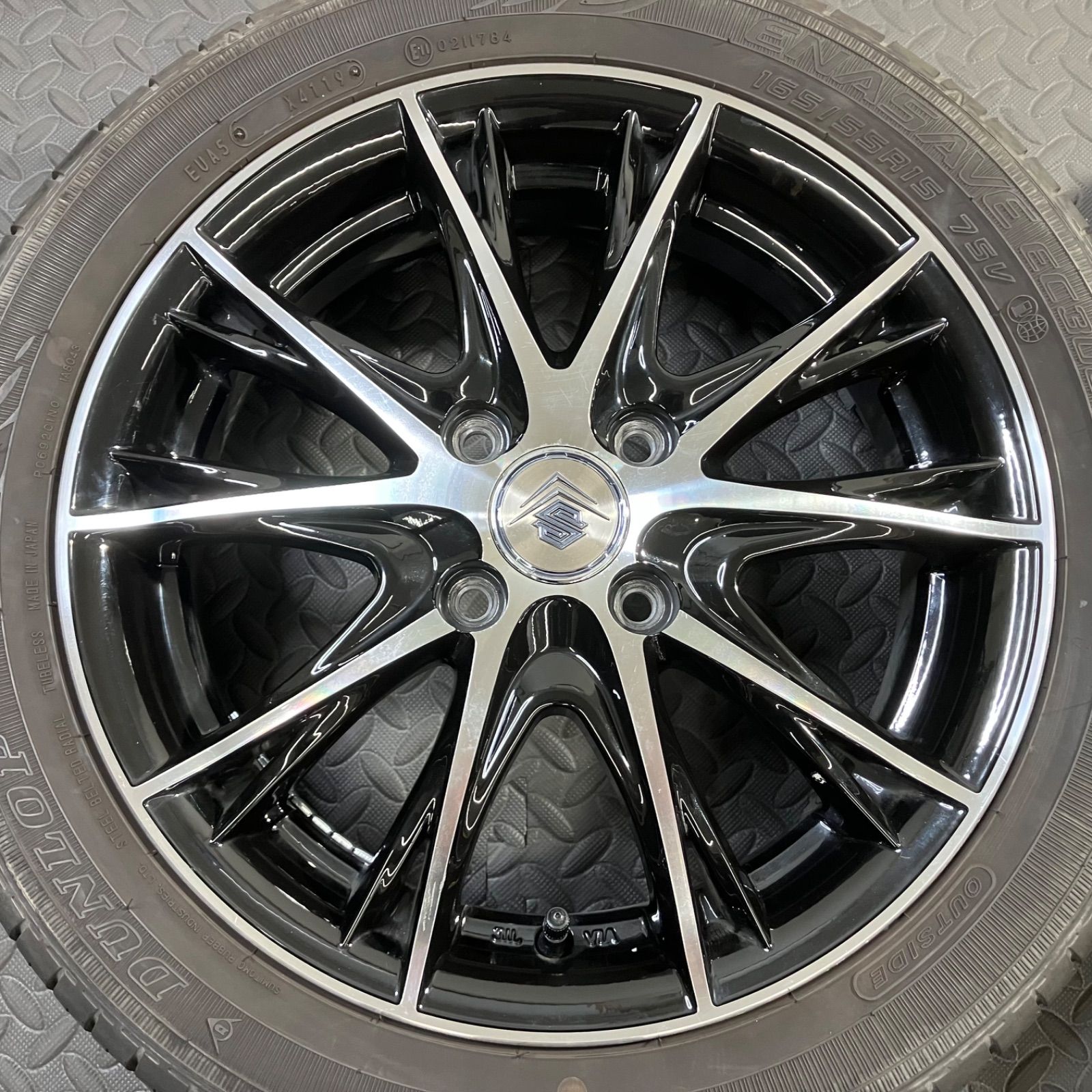 19年製 165/55R15 ダンロップ エナセーブEC300+ 共豊 シュタイナー NEX