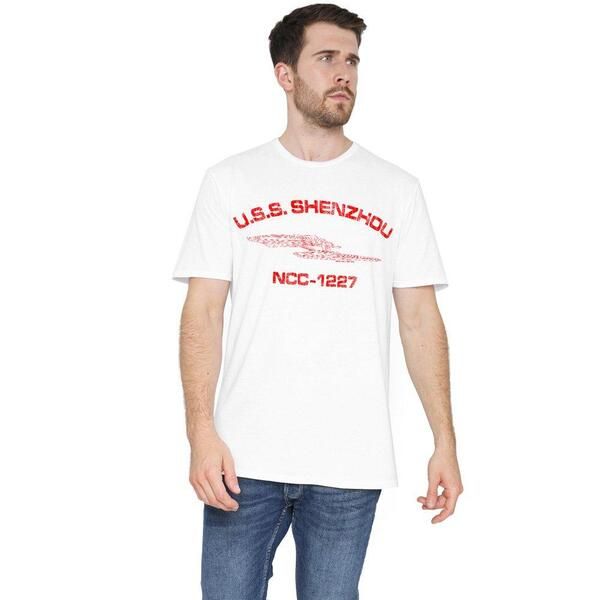 スター・トレック メンズ トップス シャツ Star Trek Star Trek Shenzhou Athletic T Shirt White ホワイト