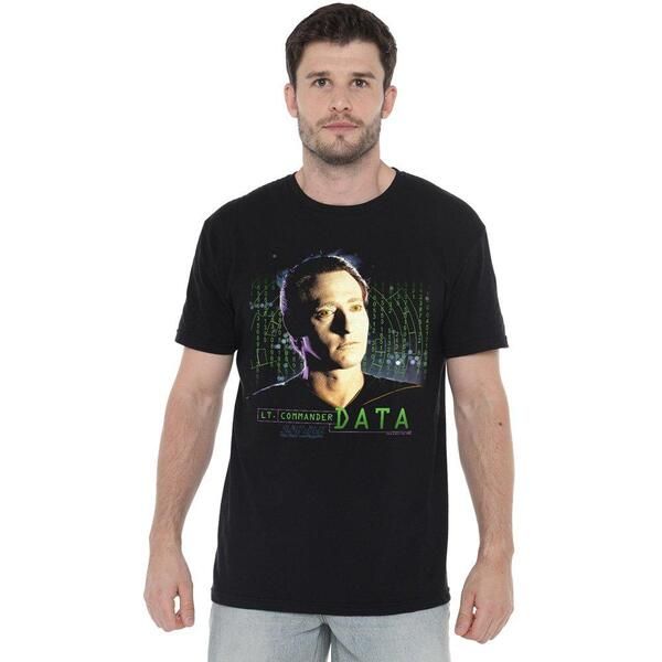 スター・トレック メンズ トップス シャツ Star Trek Star Trek Data T Shirt Black ブラック