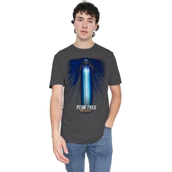 スター・トレック メンズ トップス Tシャツ Star Trek Star Trek Discovery Beams TShirt Charcoal チャコール