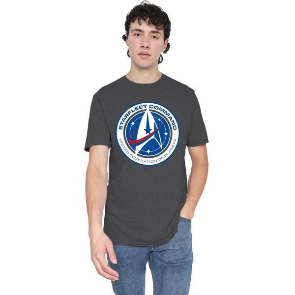 スター・トレック メンズ トップス Tシャツ Star Trek Star Trek Discovery Starfleet Command TShirt Charcoal チャコール 8,954円