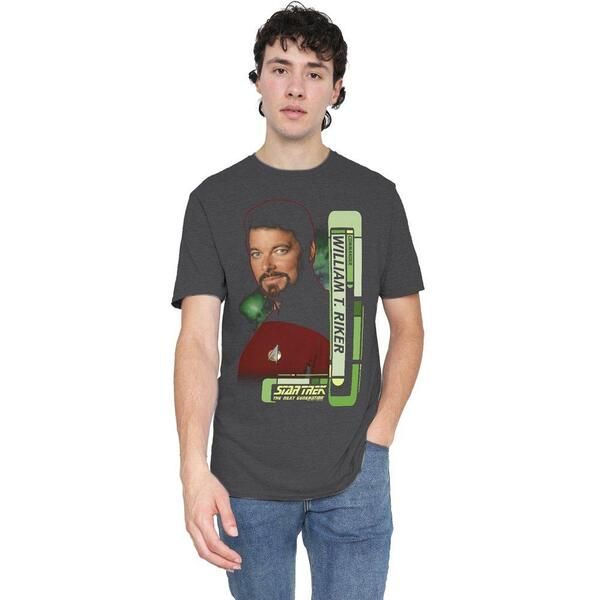 スター・トレック メンズ トップス Tシャツ Star Trek Star Trek Riker TShirt Charcoal チャコール