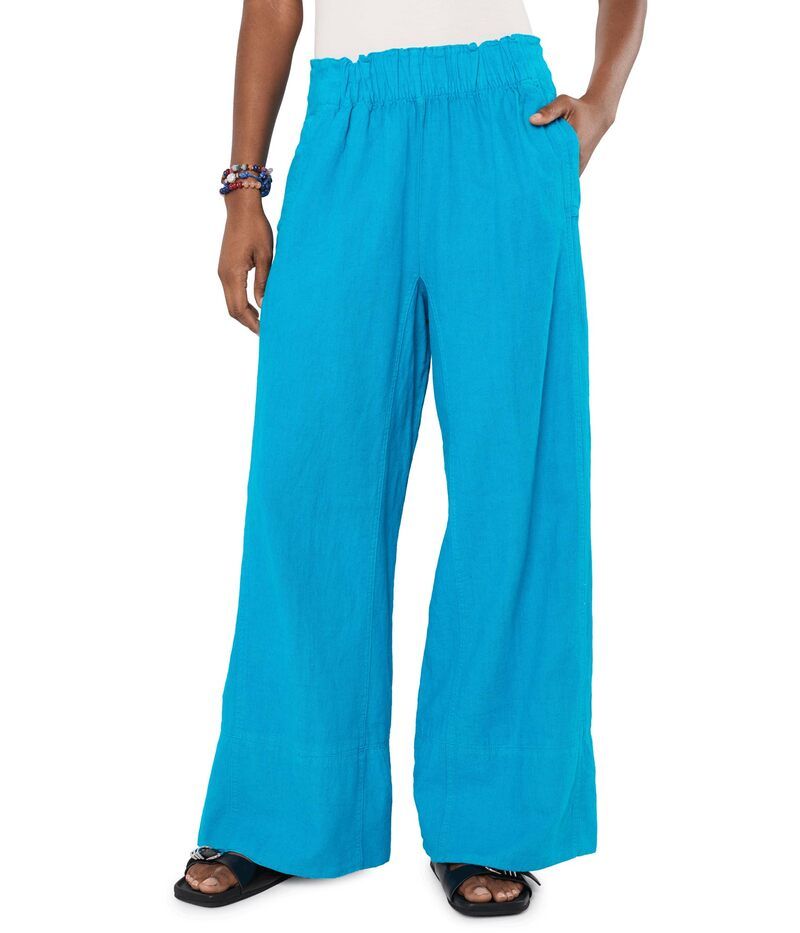 フリーピープル レディース ボトムス カジュアルパンツ コットン リネン Free People Days End CottonLinen PullOn Pants Hawaiian Ocean
