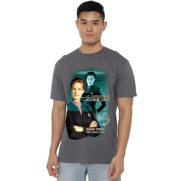 スター・トレック メンズ トップス シャツ Star Trek Star Trek Jadzia Dax T Shirt Charcoal チャコール