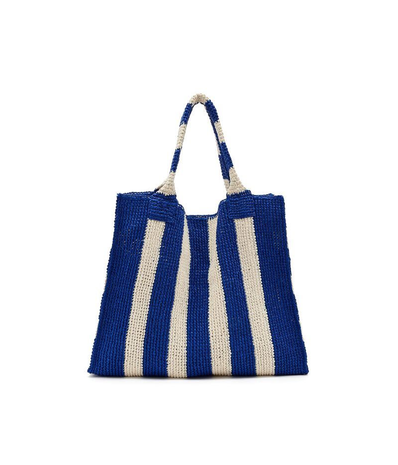 ロフラー ランダル レディース バッグ Loefflerandall Sol Crochet Beach Tote BlueCream Stri クリーム