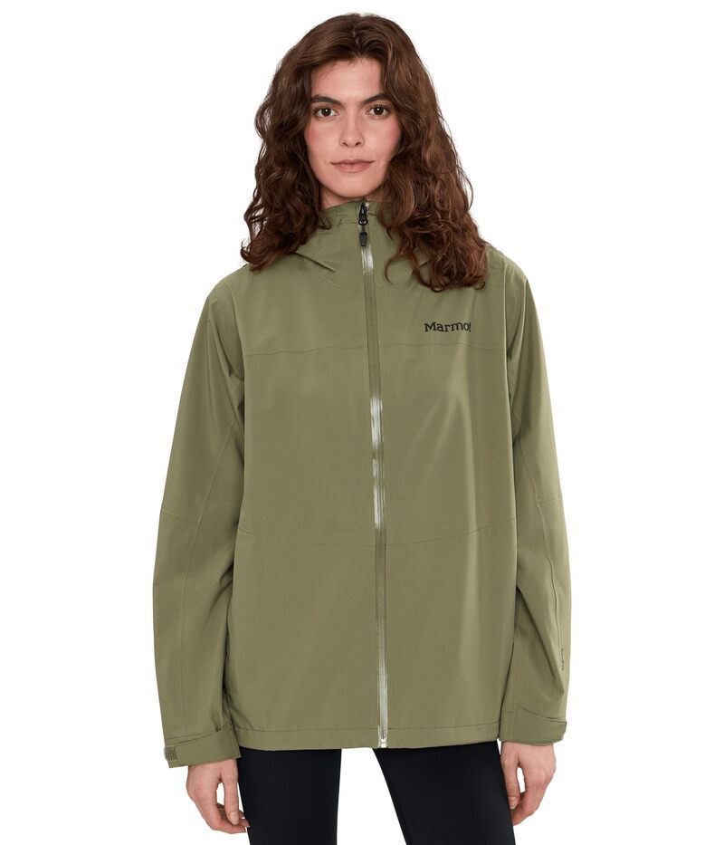 マーモット レディース アウター コート ジャケット Marmot Precip Evo Flex Jacket Olive Grove オリーブ