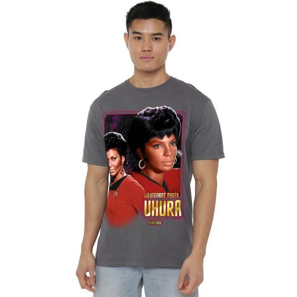 スター・トレック メンズ トップス シャツ Star Trek Star Trek Lieutenant Uhura T Shirt Charcoal チャコール