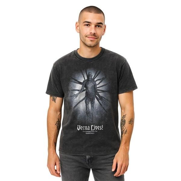 ストレンジャーシングス メンズ トップス シャツ Stranger Thingstranger Things Vecna Lives Poster T Shirt Black ブラック