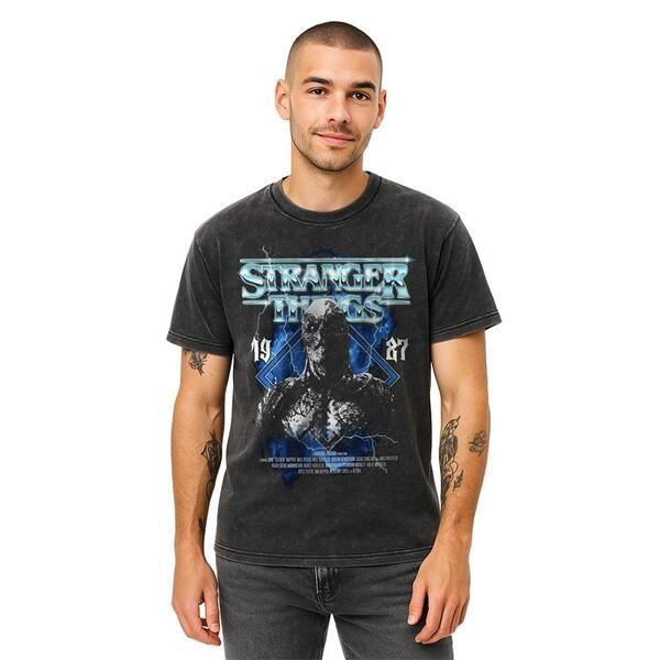ストレンジャーシングス メンズ トップス シャツ Stranger Thingstranger Things Vecna Band T Shirt Black ブラック