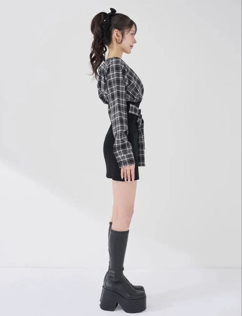 ダーリッチ チェックワンピース 服