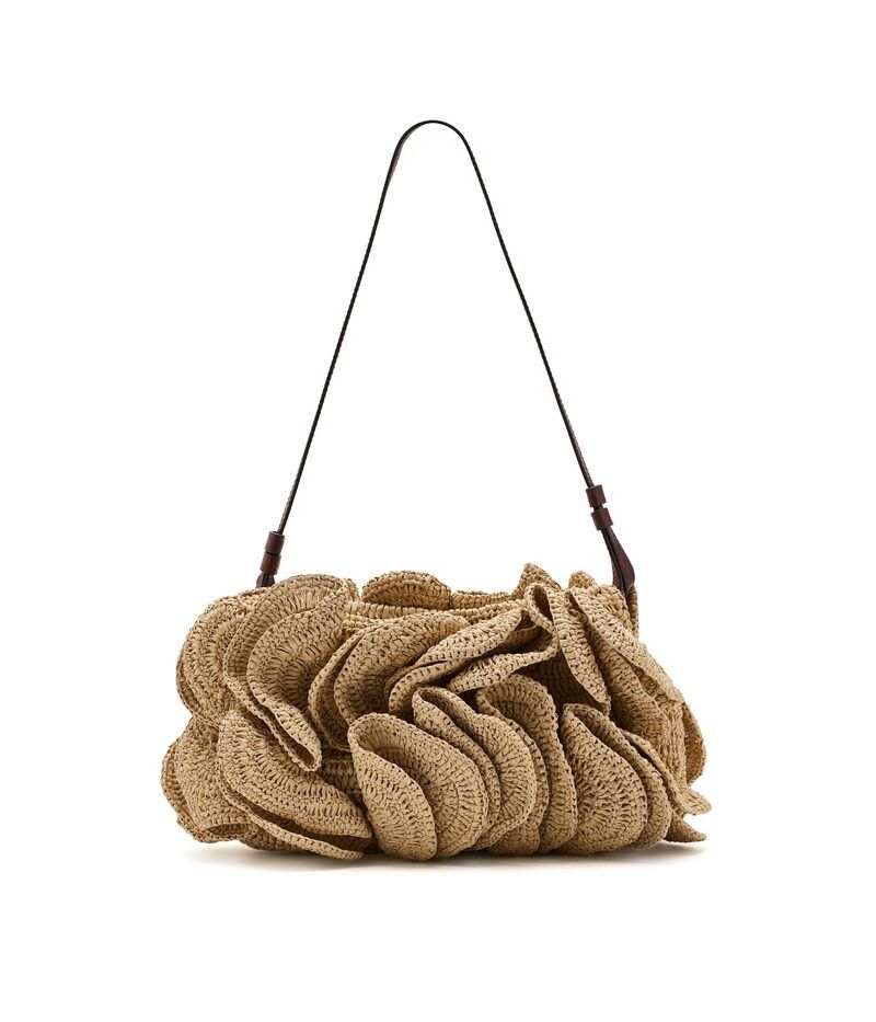 ファーム レディース バッグ Farm Rio Floweraffia Shoulder Bag Natural