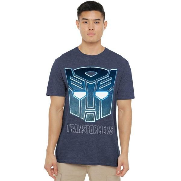 ハズブロ メンズ トップス シャツ ロゴ Hasbro Autobot Steel Icon Logo T Shirt Navy ネイビー
